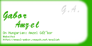 gabor amzel business card